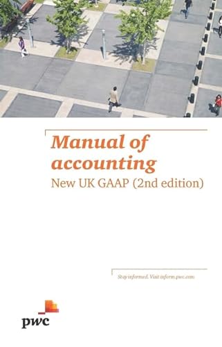 Stock image for Manual of Accounting : New UK GAAP for sale by MusicMagpie