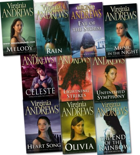 Beispielbild fr Virginia Andrews Collection 10 Books Set Pack (Gates of Paradise, Hidden Jewel, Pearl in the Mist, Unfinished Symphony, All That Glitters, Olivia, Melody, Music in the Night, Heart Song, Web of Dreams) zum Verkauf von Blindpig Books