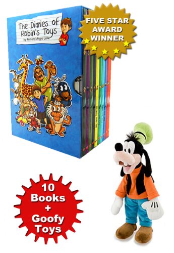 9781780488240: The Diaries of Robin's Toys Collection 10 Book Set Plus Disney Goofy Soft Toy