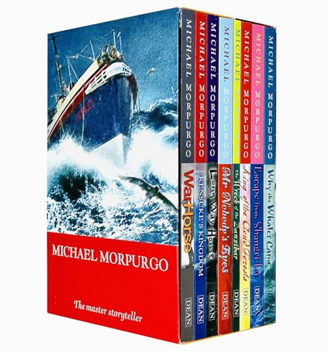 Stock image for Michael Morpurgo Collection Childrens 8 Books Set Boxed (King of the Cloud Forests, Escape from Shangri-La, Why the Whales Came, Kensuke's Kingdom, Long Way Home, The Wreck of the Zanzibar, Mr Nobody's Eyes and War Horse) for sale by SecondSale