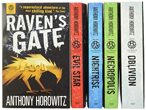 Imagen de archivo de Power of Five Books Collection 5 Books Set by Anthony Horowitz Author of Alex Rider (Raven's Gate, Evil Star, Night Rise, Necropolis, Oblivion) a la venta por Blindpig Books