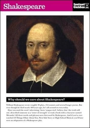 Stock image for Shakespeare: The Instant Guide (Instant Guides) for sale by Pearlydewdrops