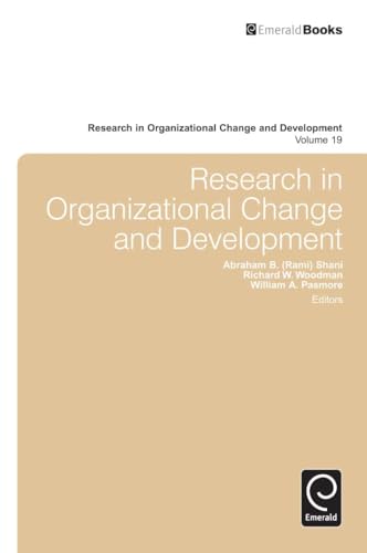 Stock image for Research in Organizational Change and Development (Research in Organizational Change and Development, 19) for sale by Wonder Book