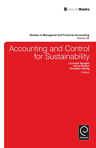 Beispielbild fr Accounting and Control for Sustainability zum Verkauf von Blackwell's