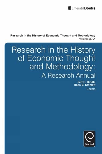 Beispielbild fr Research in the History of Economic Thought and Methodology. Vol. 30-A A Research Annual zum Verkauf von Blackwell's