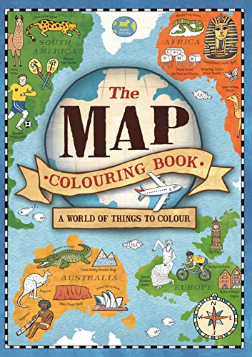 Stock image for The Map Colouring Book: A World of Things to Colour for sale by Marissa's Books and Gifts