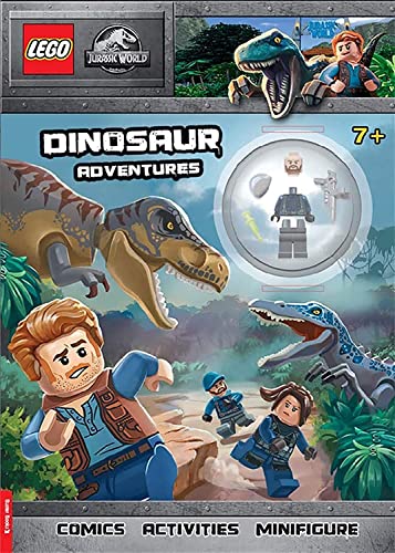 Imagen de archivo de LEGO® Jurassic World: Dinosaur Adventures Activity Book (with ACU guard minifigure): Activity Book with Minifigure a la venta por WorldofBooks