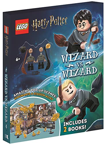 Stock image for LEGO Harry Potter?: Wizard vs Wizard (Includes Harry Potter? and Draco Malfoy? LEGO minifigures, pop-up play scenes and 2 books) for sale by Bahamut Media