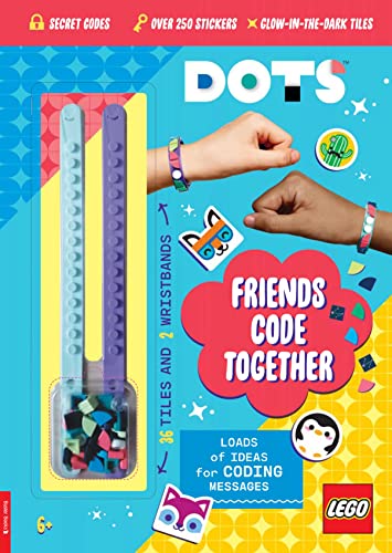 Beispielbild fr LEGO DOTS: Friends Code Together (with stickers, LEGO tiles and two wristbands) zum Verkauf von Bahamut Media