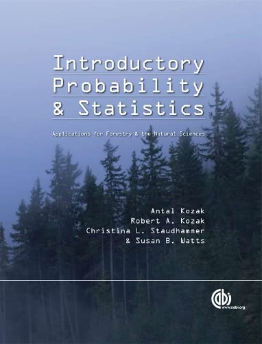 Stock image for Introductory Probability and Statistics [OP]: Applications for Forestry and Natural Sciences for sale by Zoom Books Company