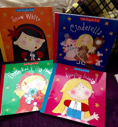 Stock image for GIANT STORYTIME BOOKS. SET OF 4.,CINDERELLA, ,LITTLE RED RIDING HOOD, SLEEPING BEAUTY, SNOW WHITE for sale by Greener Books