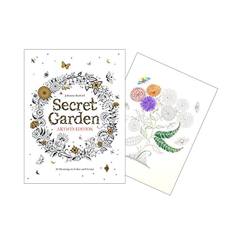 Stock image for Secret Garden Artist's Edition : 20 Drawings to Color and Frame for sale by Better World Books