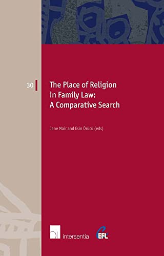 Imagen de archivo de The Place of Religion in Family Law: A Comparative Search (Paperback) a la venta por CitiRetail