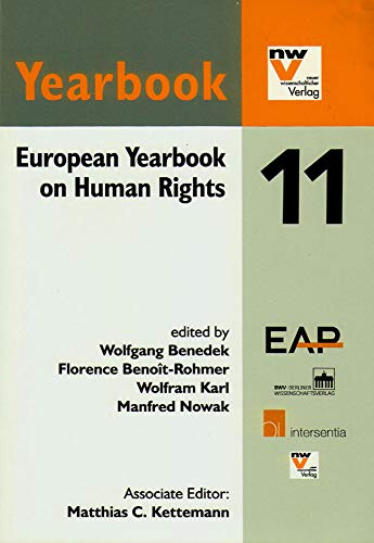 9781780680262: European Yearbook on Human Rights 2011