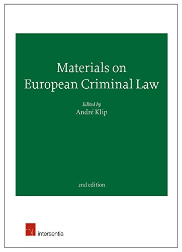 Beispielbild fr Materials on European Criminal Law: 2nd Edition zum Verkauf von medimops