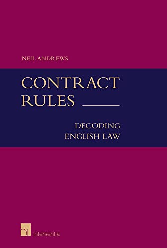 9781780684420: Contract Rules: Decoding English Law