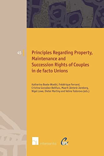Imagen de archivo de Principles of European Family Law Regarding Property a la venta por Kuba Libri