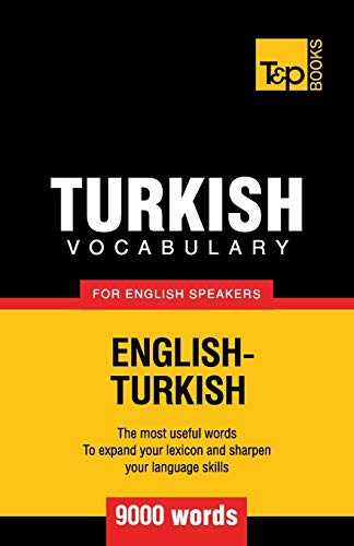 Beispielbild fr Turkish vocabulary for English speakers - 9000 words zum Verkauf von Chiron Media