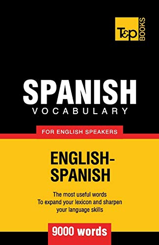 Beispielbild fr Spanish vocabulary for English speakers - 9000 words (American English Collection) zum Verkauf von SecondSale