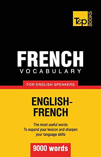 Beispielbild fr French vocabulary for English speakers - 9000 words zum Verkauf von Chiron Media