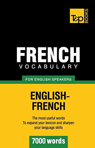 Beispielbild fr French vocabulary for English speakers - 7000 words zum Verkauf von Chiron Media