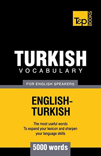 Beispielbild fr Turkish vocabulary for English speakers - 5000 words zum Verkauf von Chiron Media
