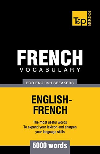 Beispielbild fr French vocabulary for English speakers - 5000 words zum Verkauf von Chiron Media