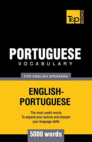 Beispielbild fr Portuguese vocabulary for English speakers - 5000 words zum Verkauf von Chiron Media