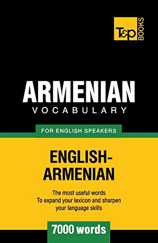 Beispielbild fr Armenian vocabulary for English speakers - 7000 words zum Verkauf von Chiron Media
