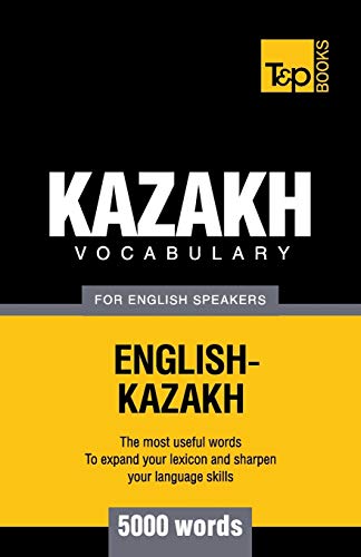 Beispielbild fr Kazakh vocabulary for English speakers - 5000 words zum Verkauf von Chiron Media