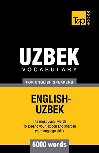 Beispielbild fr Uzbek vocabulary for English speakers - 5000 words zum Verkauf von Chiron Media