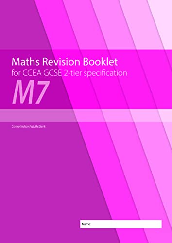 Stock image for Maths Revision Booklet M7 for CCEA GCSE 2-tier Specification for sale by GF Books, Inc.