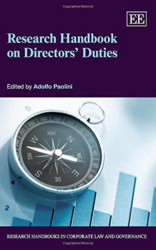 Beispielbild fr Research Handbook on Directors' Duties (Research Handbooks in Corporate Law and Governance) (Research Handbooks in Corporate Law and Governance Series) zum Verkauf von Anybook.com