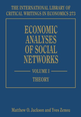 9781781006436: Economic Analyses of Social Networks (The International Library of Critical Writings in Economics series)