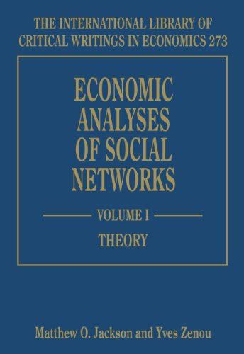 9781781006436: Economic Analyses of Social Networks