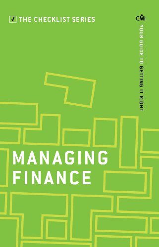 9781781252185: Managing Finance: Your guide to getting it right (The Checklist Series: Step by step guides to getting it right)