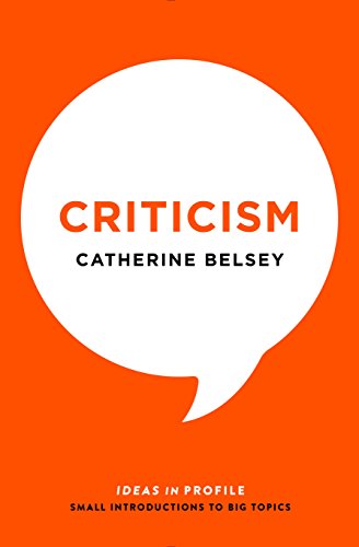 9781781254509: Criticism: Ideas in Profile