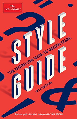 Stock image for The Economist Style Guide: 12th Edition for sale by medimops