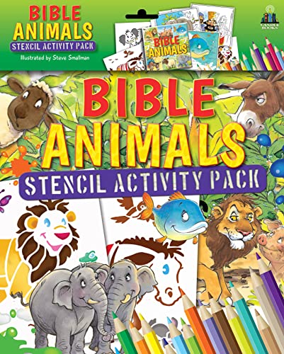 9781781283158: Bible Animals Stencil Activity Pack: Includes a Bible Storybook, Six Stencils and Eight Colouring Sheets