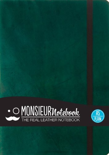 Beispielbild fr Monsieur Notebook Green Leather Plain Medium zum Verkauf von Revaluation Books