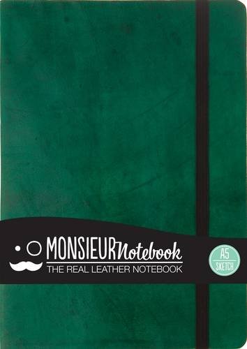 Stock image for Monsieur Notebook Leather Journal - Green Sketch Medium A5 for sale by Bestsellersuk