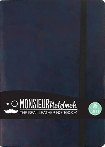 Stock image for Monsieur Notebook Leather Journal - Navy Sketch Medium A5 for sale by Blackwell's