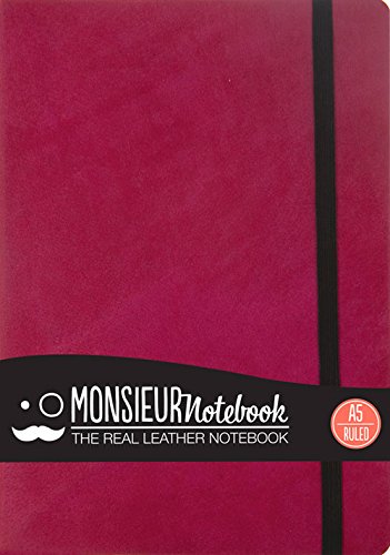 9781781431269: Monsieur Notebook Leather Journal - Pink Ruled Medium A5