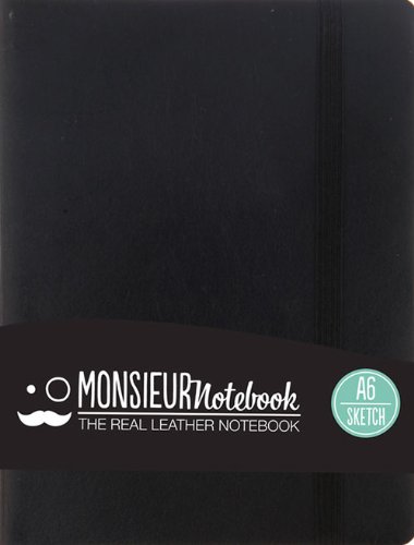 Beispielbild fr Monsieur Notebook Black Leather Sketch Small zum Verkauf von Revaluation Books