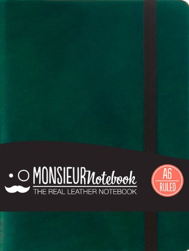 9781781431443: Monsieur Notebook Leather Journal - Green Ruled Small (Monsieur Notebook Ruled, 24-lb Ivory)