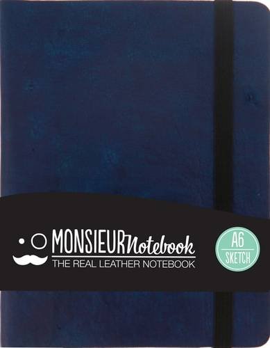 Beispielbild fr Monsieur Notebook Real Leather Navy Sketch zum Verkauf von PBShop.store US