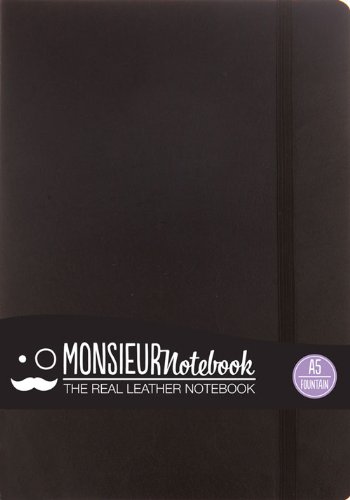 Stock image for Monsieur Notebook A5 - blanko (100gr) schwarz: Format DinA5 - blanko - Schreibpapier/Fller geeignet 100 gr - Einbandfarbe: schwarz for sale by Revaluation Books