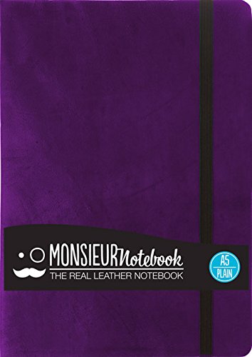 Imagen de archivo de Monsieur Notebook Purple Leather Plain Medium a la venta por Revaluation Books