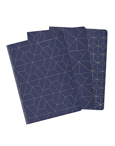 Imagen de archivo de Heko Lined / Plain / Dot Grid Cahiers 3 Pack Navy Medium a la venta por Revaluation Books