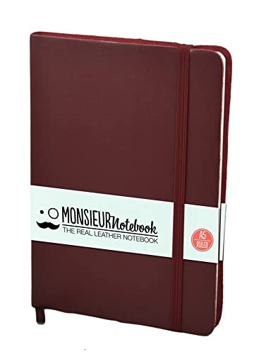 Stock image for Monsieur Notebook Soft Leather Classics Burgundy Ruled Medium for sale by PBShop.store US